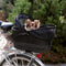Trixie EVA Fietsmand - Achter - Met gaasafdekking en korthouder - Zwart - 29 x 42 x 48 cm