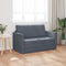 vidaXL - Zetelbed - 2-in-1 - Donkergrijs - 124x204x61 - cm - Velvet