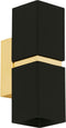 EGLO Passa - Wandlamp - 2 Lichts - GU10 - Zwart Goud (2 stuks)