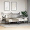 vidaXL - Ligbed - Frame - met - Opklapbed - Zwart - 80x200 - cm - Staal