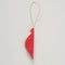 Papieren kerstboomhanger - wit - rood - 12,5 cm - Boltze