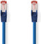Nedis CAT6 Netwerkkabel - RJ45 Male - RJ45 Male - S/FTP - 10.0 m - Rond - LSZH - Blauw - Polybag