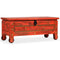 vidaXL Opbergkist 101x39x42 cm massief mangohout rood