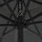 vidaXL - Vierkante - Tuinparasol - met - LED-verlichting - 295x245 - cm - Donkergrijs