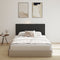 vidaXL - Bed - Hoofdbord - Zwart - Eiken - Massief - Eiken - 160x1.5x80 - cm