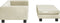 vidaXL - Hondenmand - met - verlengstuk - 100x50x30 - cm - fluweel - crèmekleurig