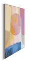 Orange Wallz Colourful Modern Abstract - Kunstprint - Houten lijst - 70x50 cm