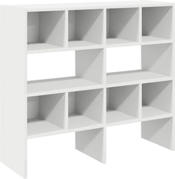 vidaXL - Schoenenrekken - 2 - st - stapelbaar - 89,5x30x40 - cm - wit