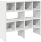 vidaXL - Schoenenrekken - 2 - st - stapelbaar - 89,5x30x40 - cm - wit