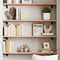 vidaXL - Wandschap - 80x20x2 - cm - onbehandeld - massief - eikenhout