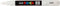 Verfstift Posca PC1MC wit