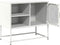 vidaXL - Tv-meubel - 68x39x60,5 - cm - staal - wit
