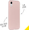 Accezz iPhone Xr - Liquid Silicone Backcover - Schokabsorberend - Roze