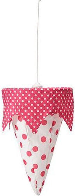 Jollein Dots - Lampenkap - Rond - Fuchsia (excl. pendel) - 35x55 cm
