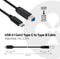 Club3D CAC-1524 - USB-kabel USB 3.2 Gen1 - USB-C naar USB-B 1.00 m - Zwart