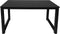 Bureau computertafel - keukentafel - metaal hout - 120 cm x 60 cm - zwart