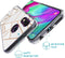 iMoshion Hoesje Geschikt voor Samsung Galaxy A40 Hoesje Siliconen - iMoshion Design hoesje - Wit / Meerkleurig / Goud / White Graphic