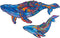 UNIDRAGON Houten Puzzel Voor Volwassenen Dier - Melkachtige Walvissen - 98 stukjes - Small 25x15 cm