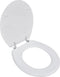 vidaXL - Toiletbril - simpel - ontwerp - MDF - wit