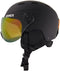 SINNER TYPHOON VISOR - Unisex Skihelm - Rode spiegelvisier - Matte zwart - M