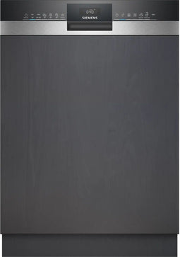 Siemens SN53ES04TE - Deels geïntegreerde vaatwasser - Energieklasse B - Waterverbruik 9l per cyclus - Energiekosten €22,40 per 100 cycli - Programma's: Automatisch Eco Intensief Snel