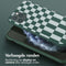 Selencia Hoesje Geschikt voor iPhone 11 Pro Hoesje Met Koord - Selencia Siliconen design hoesje met afneembaar koord - Groen / Irregular Check Green