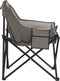 vidaXL Campingstoelen 2 st met vakje inklapbaar grijs