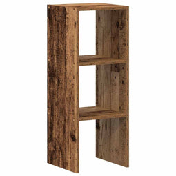 vidaXL - Boekenkast - stapelbaar - 30x30x80 - cm - bewerkt - hout - oud - houtkleurig