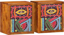 vidaXL - Nachtkastjes - 2 - stuks - 35x30x40 - cm - Massief - Acaciahout