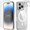 Podec Magsafe Hoesje iPhone 14 Pro Max - Back Cover - 3x Screenprotector 3x Cameraprotector - Doorzichtig