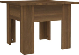 vidaXL - Salontafel - 55x55x42 - cm - spaanplaat - bruin - eikenkleur