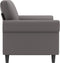vidaXL - Tweezitsbank - 120 - cm - kunstleer - grijs