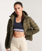 Superdry Classic Fuji Puffer Jas Dames - Slimfit - Capuchon - Maat S
