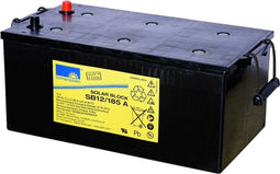 Exide Sonnenschein Solar Block SB12 / 185A loodbatterij met A-Pole 12V, 185000mAh