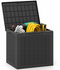 Coast Tuinbox Zwart - 96L Opbergbox met Deksel - 56 x 41 x 50,5 cm