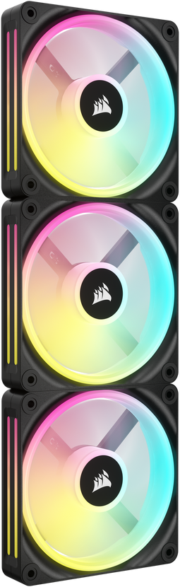 Corsair iCUE LINK QX120 RGB - Ventilator 120mm - 3x 2400 RPM - Zwart (3-pack)