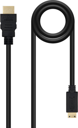 Nanocable 10.15.0902 - HDMI naar Mini HDMI Kabel - 1,8 m - Zwart