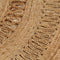 vidaXL - Tapijt - rond - 150 - cm - gevlochten - jute