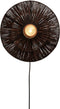 GOOD&MOJO Wandlamp Iguazu - Jute Zwart - Ø40cm - Binnen