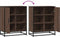 vidaXL - Dressoir - 62x35x76 - cm - bewerkt - hout - bruin - eikenkleur