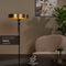 Lucide GIADA - Vloerlamp - Ø 45 cm - 2xE27 - Mat Goud / Messing