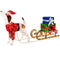 Coast Verlichte Kerstdecoratie - Kersthond met Slee - 170 LED-lampen - 78 x 21 x 82 cm - Veelkleurig