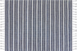 BADEMLI - Vloerkleed - Donkerblauw - 160 x 230 cm - Synthetisch materiaal