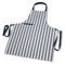 KOOK Schort Streep - Donkerblauw - 70 x 90 cm