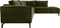 Hoekbank Rechts Morgan - 261x248x88 - Adore 59 Moss groen - Velours