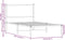 vidaXL - Bedframe - zonder - matras - metaal - sonoma - eikenkleurig - 107x203 - cm