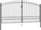 vidaXL - Hekpoort - dubbele - deur - met - speren - bovenkant - 400x248 - cm