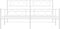 vidaXL - Bedframe - met - hoofd- - en - voeteneinde - metaal - wit - 180x200 - cm