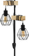 EGLO Townshend 5 - Vloerlamp - E27 - 166,5 cm - Zwart/Bruin