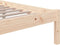 vidaXL - Bedframe - zonder - matras - massief - hout - 140x200 - cm